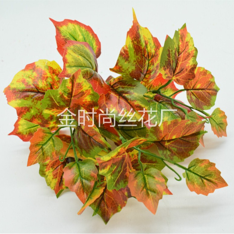 メーカー直販シミュレーション植物プラスチック造花植物壁配材ゴム手触り葉亀背葉緑羅|undefined