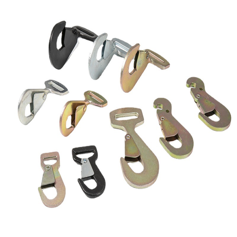 吊钩抓钩紧绳器钩子货车捆绑挂钩紧固钩双排钩1.5T钢钩勾子