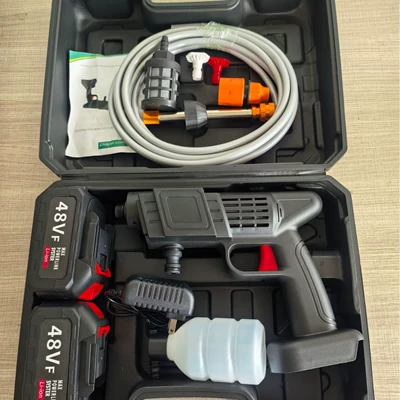 Portable car washer gun, rechargeable car wash water gun
