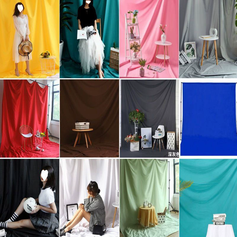 Украшения для гостиной Фон Ткань Цвет Простой Интернет-Знаменитость Прямая трансляция Фон Настенный Цвет Фотостудия Фотография Ткань Реквизит