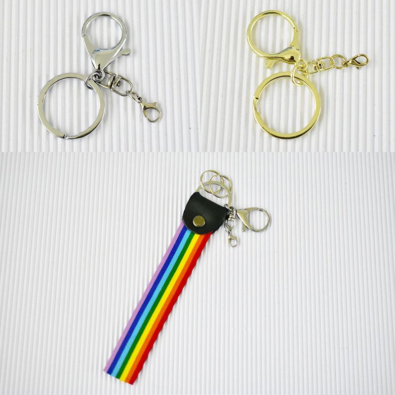 Plush Toy Doll Lanyard Wrist Strap Car Keychain Accessories Canvas Rainbow Striped Strap Plush Toy Doll Lanyard Wrist Strap Car Keychain Accessories Canvas Rainbow Striped Strap