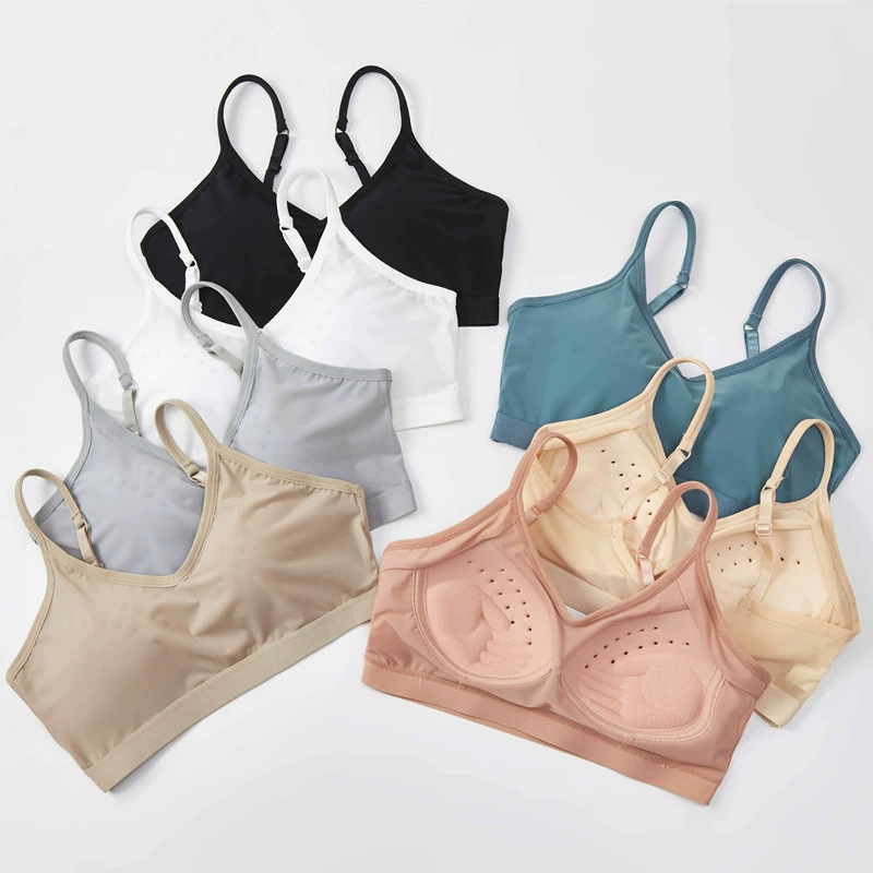 Красота спины бюстгальтер Спортивное нижнее белье женские летние тонкие девушки маленькая грудь пуш-ап слинг цельный сексуальный топ без рукавов, обернутый грудью