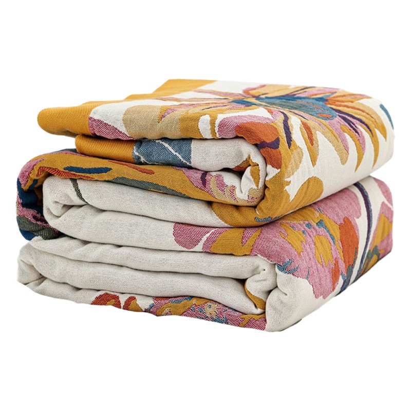 Cotton Multi-layer Gauze Towel Quilt Cotton Towel Blanket Single Double Air Conditioning Summer Cool Blanket Thin Quilt Bed Sheet