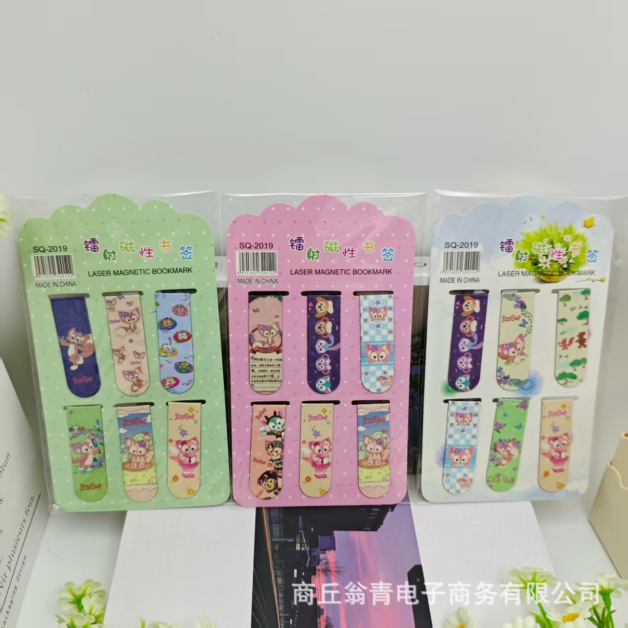 Ventas transfronterizas Hot Stitch 6 en marcadores magnéticos láser de dibujos animados Stitch para estudiantes plegables de doble cara marcadores de clip