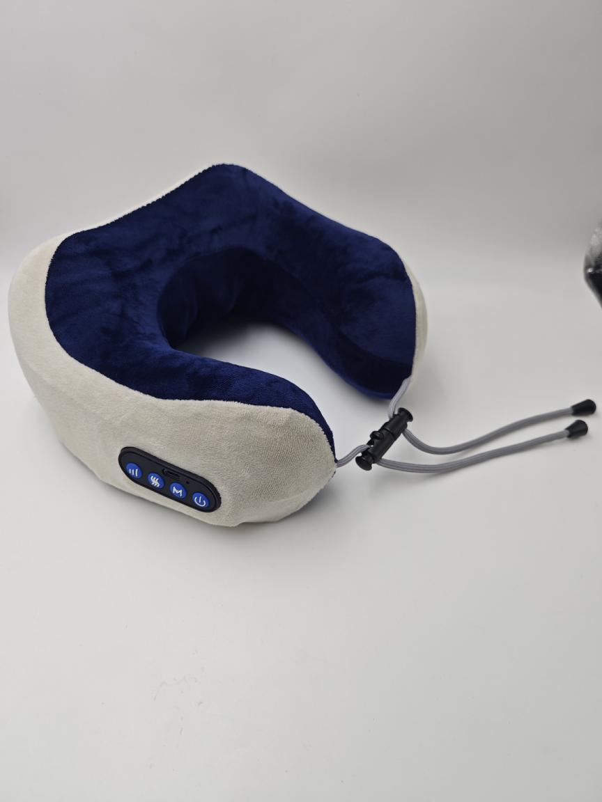Masaje para el hogar Almohada en forma de U Memoria de algodón Coche portátil de viaje Masajeador de cuello cervical eléctrico Almohada de masaje en forma de U image 34
