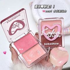 Kakashow 2色水光頬紅クリームクリーム潤い肌の雰囲気感甘い妹頬紅ハイライト自然
