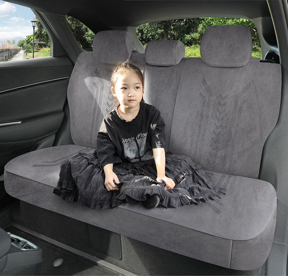 Byd Hiace 05Dmi Special Car Seat Cushion, Universal Seat Cover for All Seasons, Suede Leather Ventilated Saddle Cushion Seat Cover