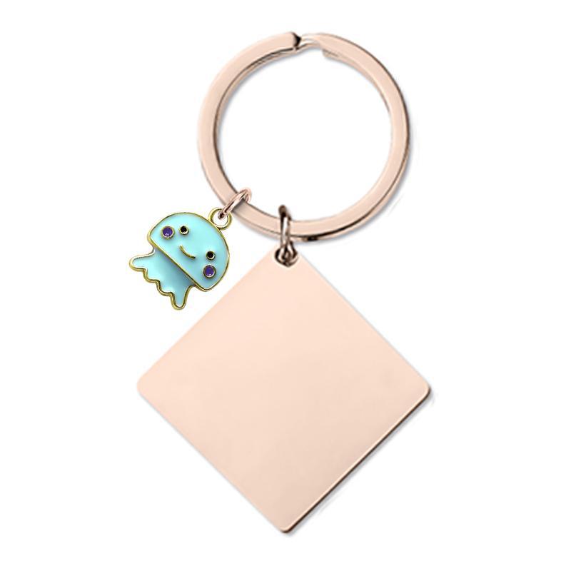 40g Weight Bag Pendant, Keychain Classification 1 Piece Quantity Casual, Daily Occasion Metal Material Rainbow, Jellyfish, Customization Laser Engraving Pattern Unisex Gender Vintage Style, Classic Style Style Vintage Style Classic Style Rainbow Jellyfish Customization Laser Engraving Metal Unisex Bag Pendant Keychain 12