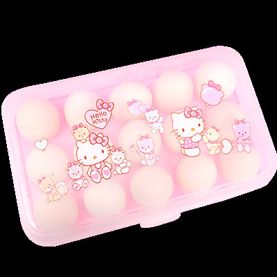 Refrigerator egg carton food preservation box egg tray egg grid kitchen transparent plastic box egg storage box