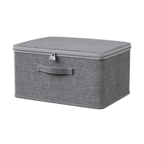 Ion storage box with password lock, foldable large capacity wardrobe clothing storage box, home storage and organization box