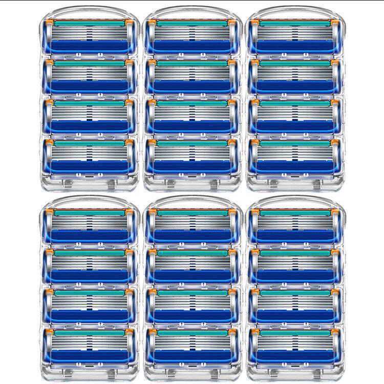 Cross-Border Trade 5-Layer Manual Razor Shaving Razor Manual Men's Universal Five-Layer Blade Head Sharp Old-Fashioned Razor Holder