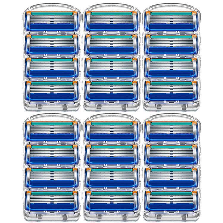 Cross-Border Trade 5-Layer Manual Razor Shaving Razor Manual Men's Universal Five-Layer Blade Head Sharp Old-Fashioned Razor Holder