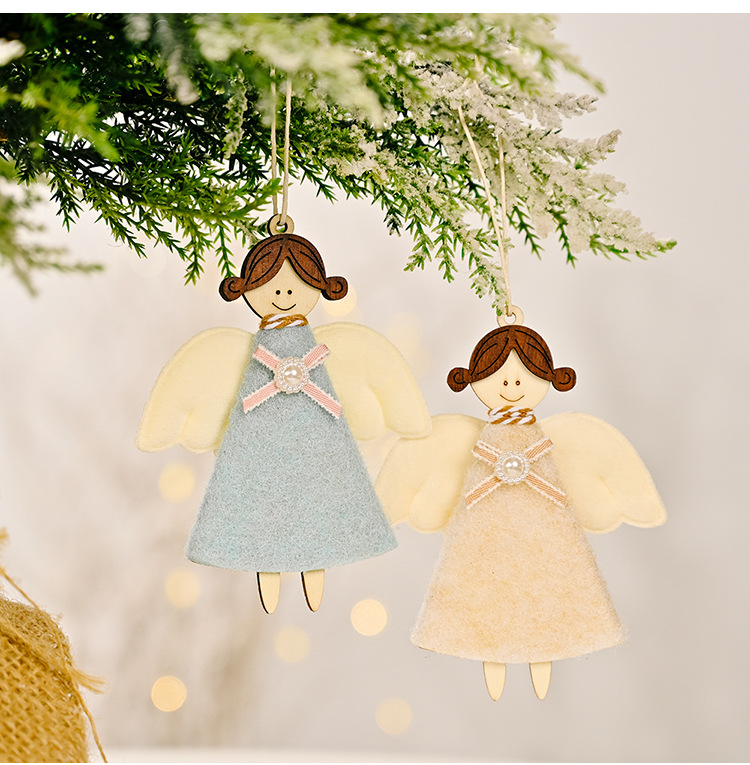 Christmas Non-woven Fabric Angel Pendant Decoration Wholesale Nihaojewelry display picture 3