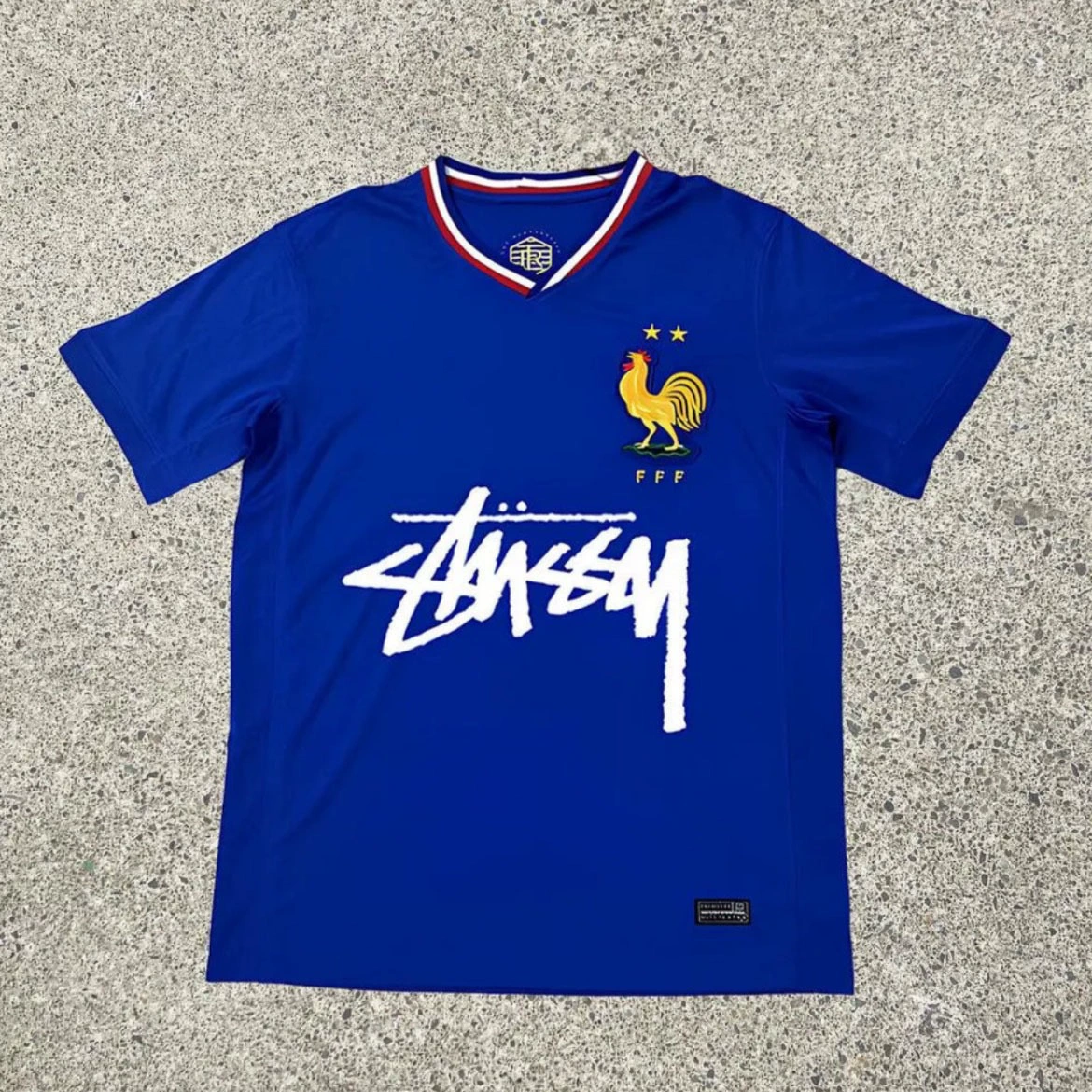 Футболка Stussy Stussy с подписью, Аргентина, Интер, Бразилия, Италия, Фламенго, короткие рукава