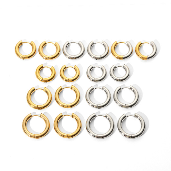 brand design elegant universal earrings stainless steel