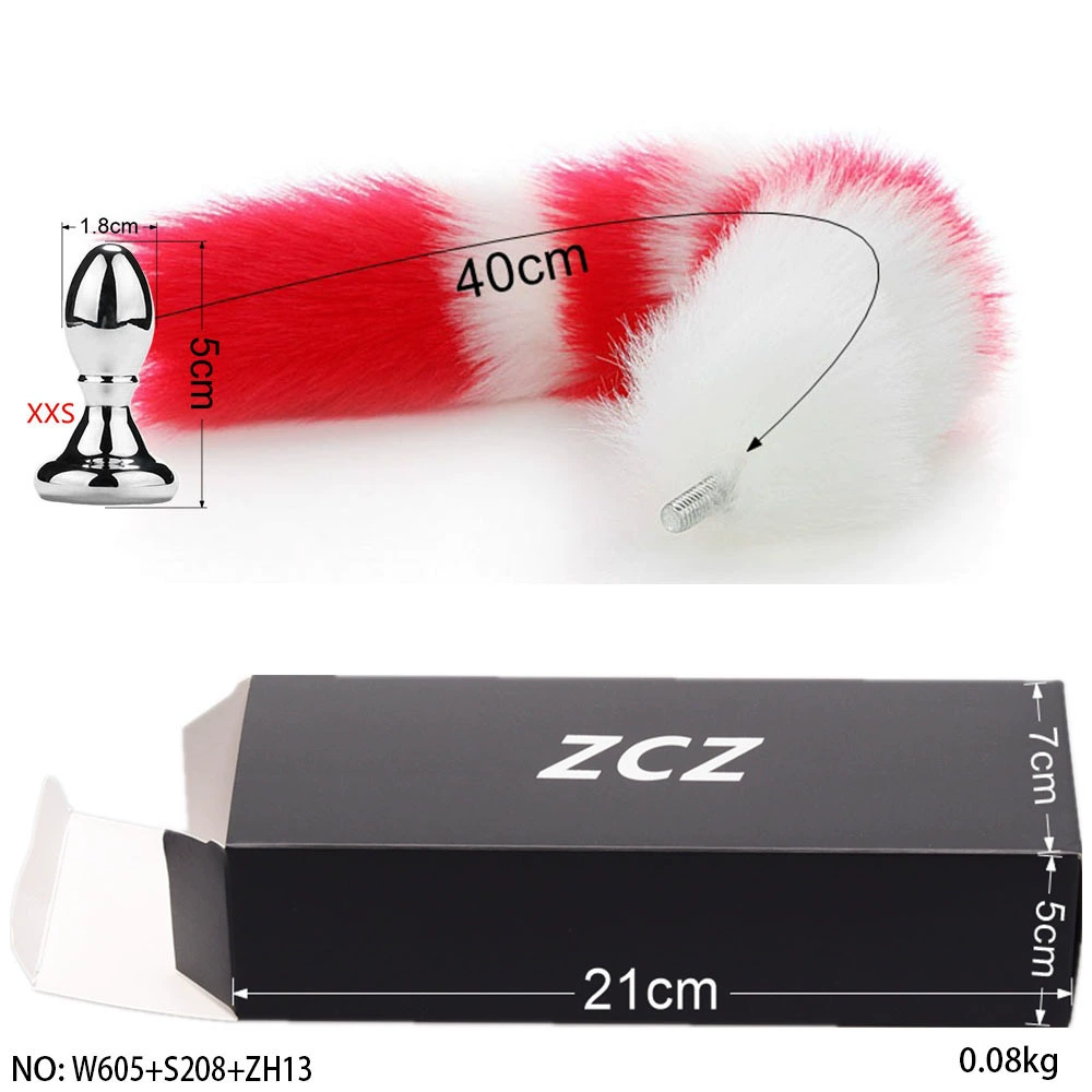 ZCZ [ detachable tail plug for men small size sex toy gay sex toy ]
