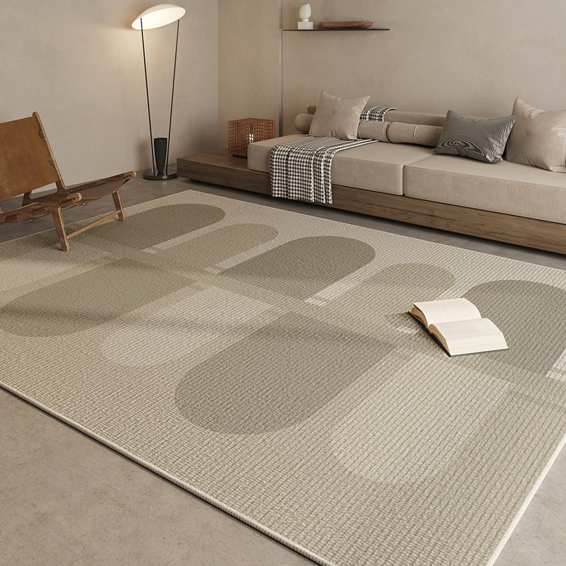 Alfombra doméstica de lujo ligera de dibujos animados resistente a la suciedad fácil de cuidar alfombra de cama resistente a la suciedad alfombra de lana de cristal antideslizante puede ser un agente