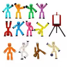 1 шт., игрушки Stickbot на присоске, липкие игрушки-роботы для мальчиков