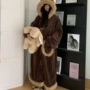 保暖连帽新款冬季家居服