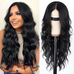 国境を越えたかつら欧米の波の長いカールかつら女性レース化学繊維かつら全頭カバーhair wigs