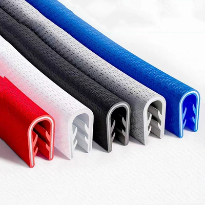 Universal Car Door Anti-Collision Strip for Cross-Border Vehicles, No-Adhesive Door Edge Protector, Anti-Scratch and Bump Protection Decorative Strip (Qapı və bamper qoruyucu zolaqlar) - red-5m