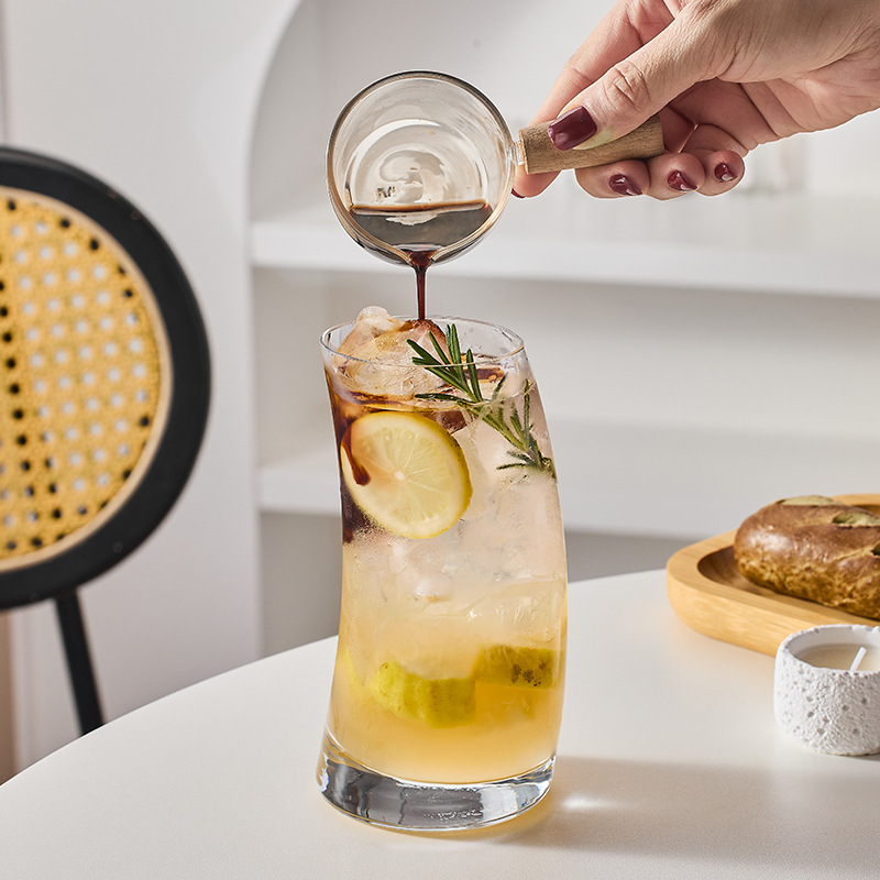 创意月牙杯网红ins风玻璃杯果汁杯高颜值莫吉托杯鸡尾酒杯奶茶杯|undefined