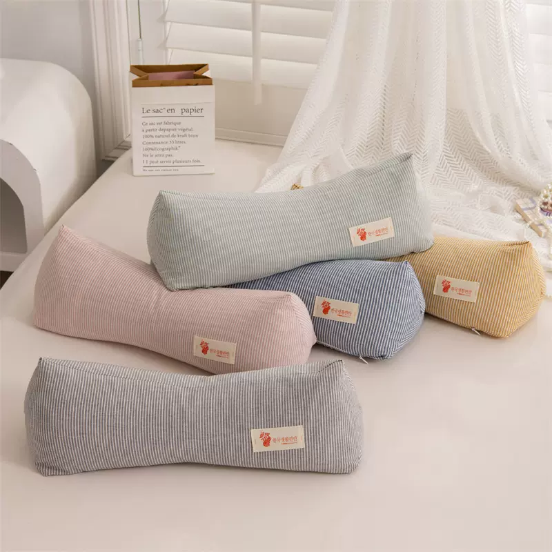 荞麦枕全棉精梳棉荞麦壳菱形护颈椎枕家用成人腰靠枕午睡枕头批发