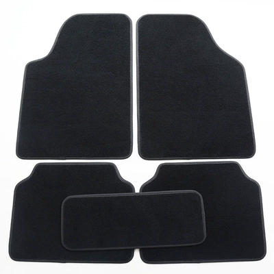 Floor Mats Easy to Clean Suede – Universal Foot Pad - modified-style-blackuniversal-5-pieces