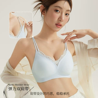 简约性感简约果冻软支撑双肩带内衣女舒适无感上托无钢圈文胸罩女