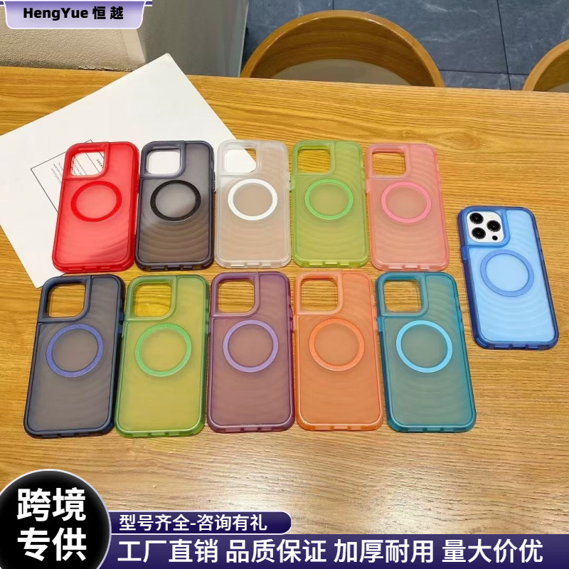 For Apple 15Promax Phone Case 14plus Cross Border iPhone16 Protective Case 12 Macarons Apple 13