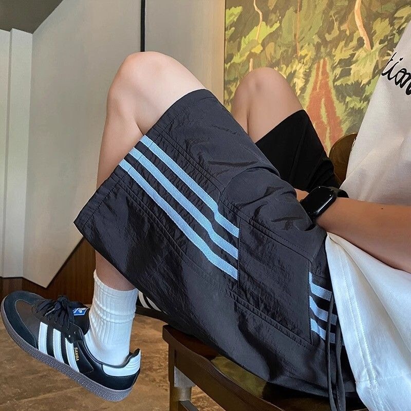 2026 American-Style Sports Workwear Shorts for Men, Summer Striped Patchwork Quick-Dry Loose-Fitting Casual Beach Shorts 2026 American-Style Sports Workwear Shorts for Men, Summer Striped Patchwork Quick-Dry Loose-Fitting Casual Beach Shorts