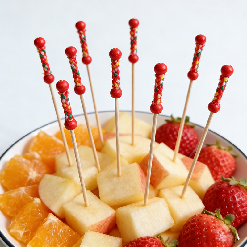 Venta al por mayor desechable fruta palo papel piña palo Flamingo stick hornear pastel decoración tarjeta inserción postre Mesa Decoración