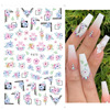 Nail stickers, adhesive fake nails contains rose for nails, suitable for import