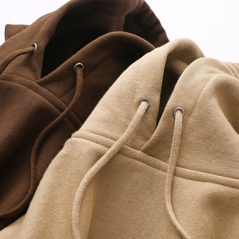 460g Spring and Autumn Earth Color Chocolate Sweatshirt Brown Retro Hooded Sweatshirt 460g Spring and Autumn Earth Color Chocolate Sweatshirt Brown Retro Hooded Sweatshirt