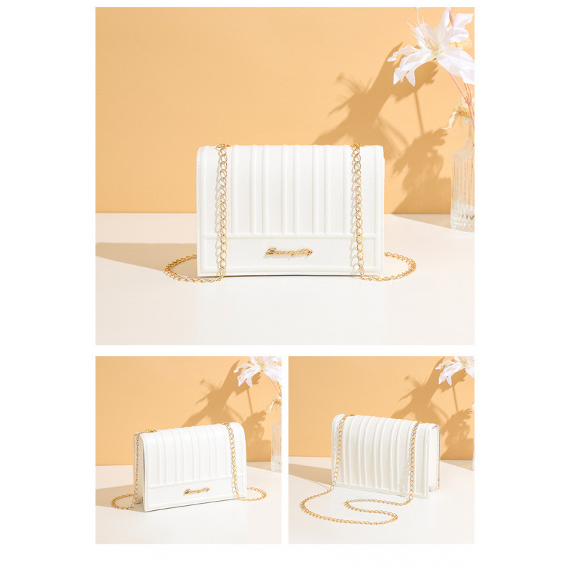 Bolsos de mujer de textura de moda, bolsos de brazo portátiles, bolsos de hombro simples transfronterizos, bolsos de hombro personales, bolsos de cinturón de cadena. image 7