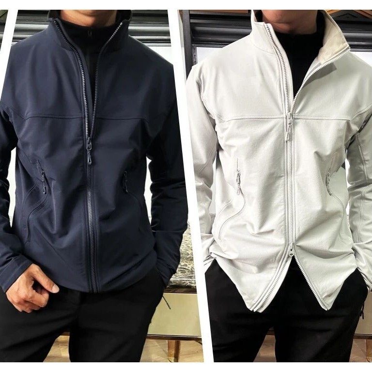 Outdoor Bird-Friendly Gmjacket Waterproof and Windproof Softshell Stand-Collar Jacket with Double Zipper, Casual Versatile Outerwear