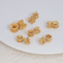 18k����ɫ�U��С�U�����и���diy�p�滨��ˮ���ִ�����Ʒ���