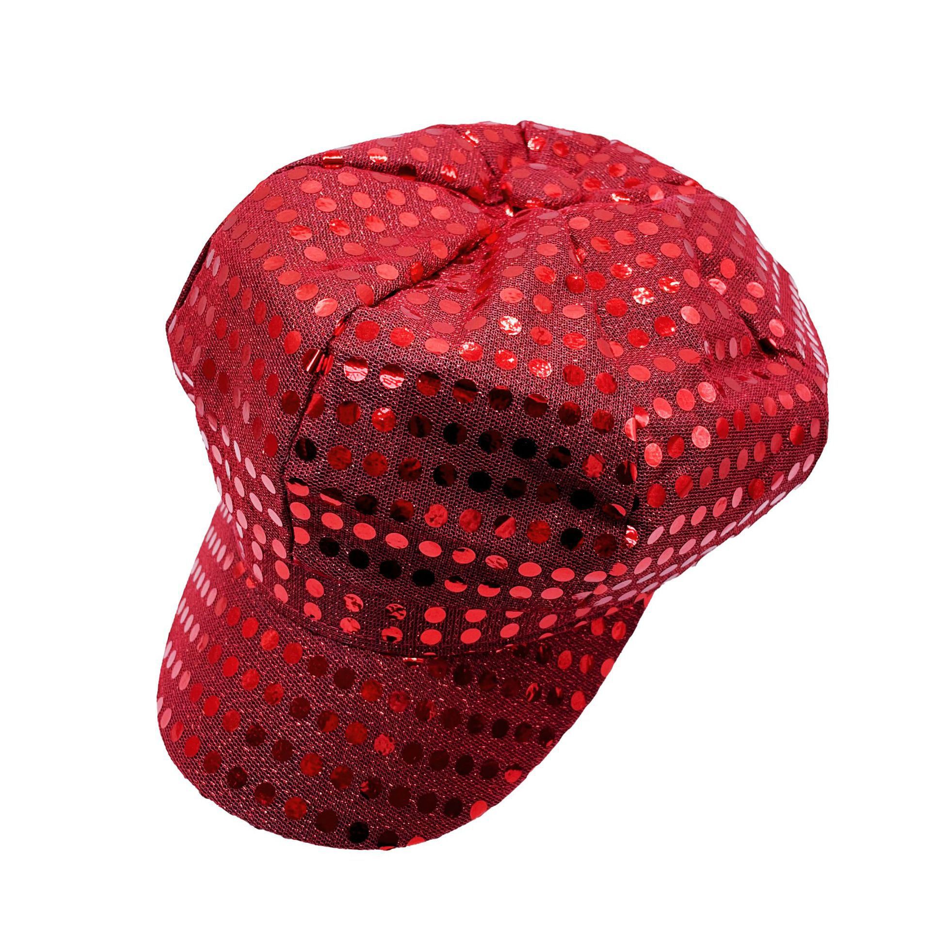 70s Disco Performance Sequin Hat For Festival Party And Cosplay_voghion.com