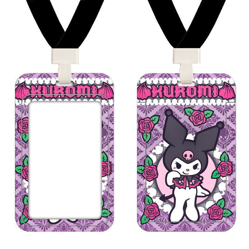Cubierta de tarjeta de autobús de Kulomi Cartoon Cute Student Commute Tarjeta de control de acceso del campus Metro puerta de trabajo cubierta de tarjeta image 18