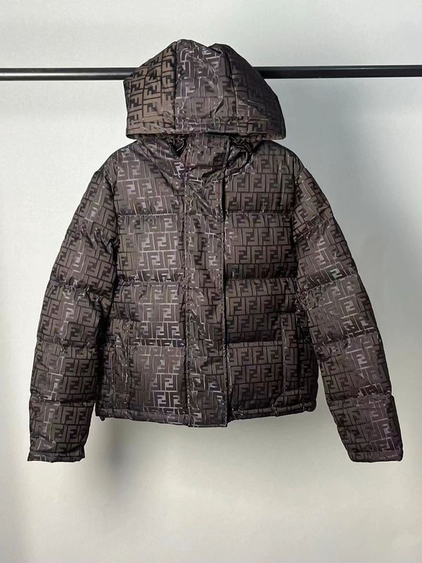 90白鸭绒双F印花连帽男士冬季羽绒服外套men feather witner coat|undefined
