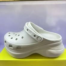 夏季Cro卡洛驰鲸鱼同款7CM洞洞鞋女款厚底防滑增高包头沙滩凉拖鞋