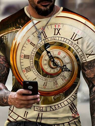 Cross-border Paris letter print men's T-shirt trendy short-sleeved summer hot-selling round neck top sports casual short-sleeved