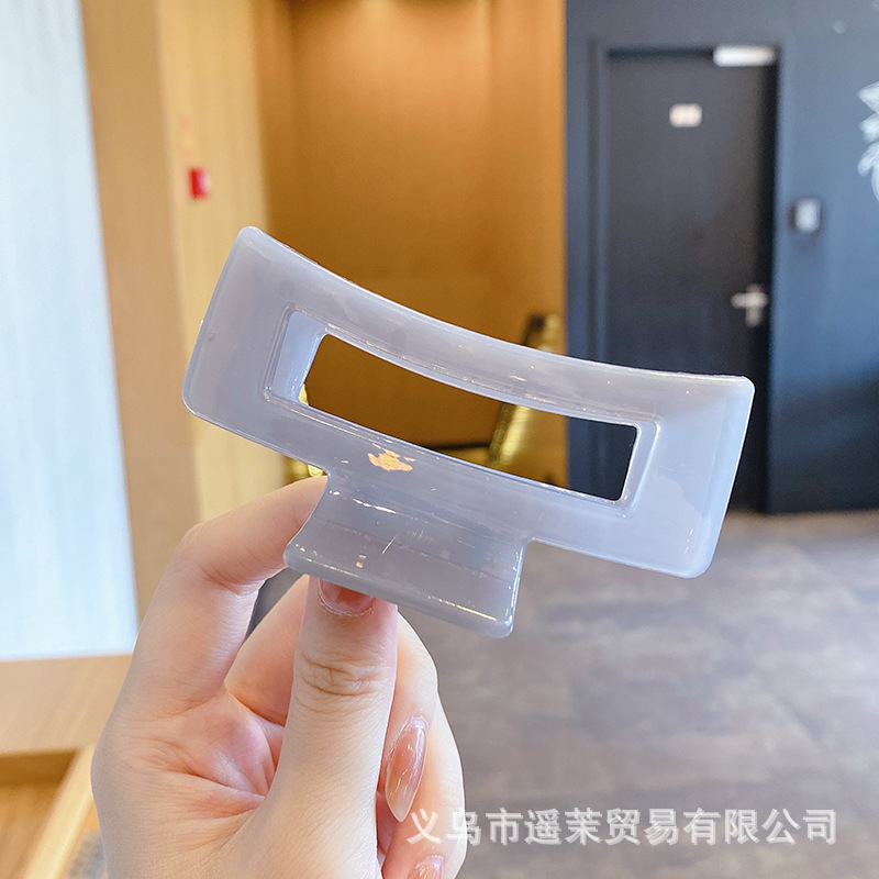 咖色磨砂抓夹女2025年新款发夹后脑勺大号发量多鲨鱼夹子发卡头饰|undefined