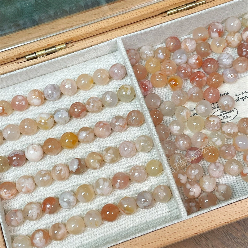 Натуральный агат вишневого цвета, свободные бусины, круглые бусины, аксессуары для браслетов «сделай сам», с бусинами-разделителями, плетеная веревка, материал для бисера, аксессуары с отверстиями