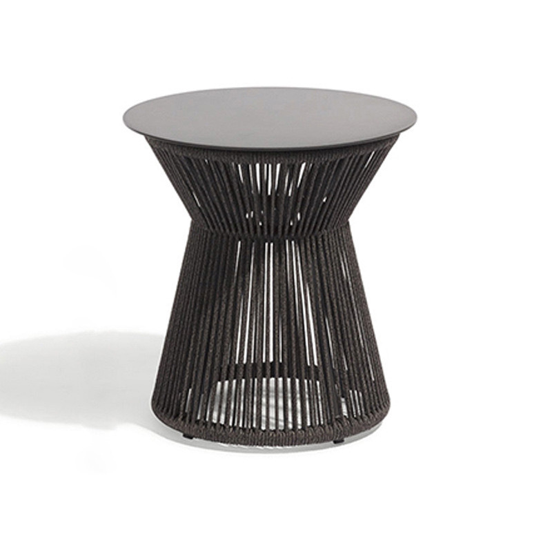 Sofá al aire libre mesa de centro combinación villa al aire libre patio jardín hotel casa de familia teca ratán tejido muebles de ocio transfronterizo