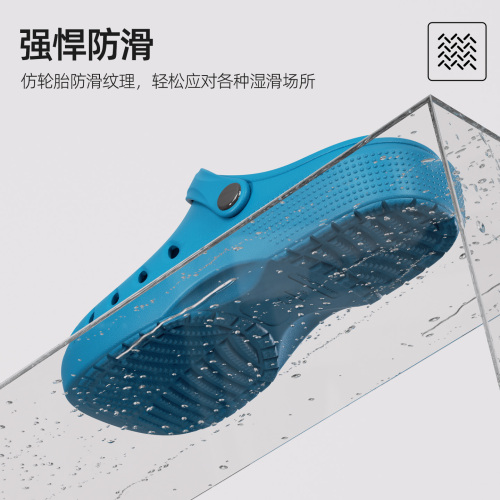Lidaoni Surgical Slippers for Men and Women - 2025 New Arrival, Wearable Outside, Slip-Resistant EVA with Arch Support, Hole-to-Hole Shoes for Summer