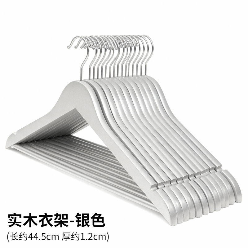 Fábrica al por mayor desarrollo P66 tienda de ropa percha de madera color madera cruda Hotel tienda de ropa percha puesto antideslizante