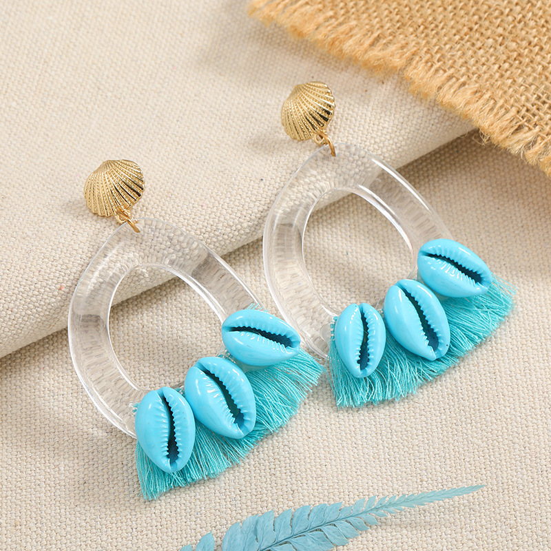 Jewelry Retro Geometric Frosted Alloy Earrings display picture 3