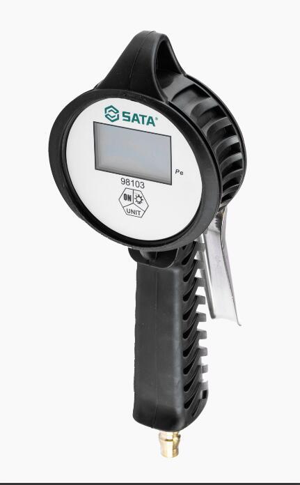 轮胎气压表世达打气表98103数显型充气枪汽车维修修理胎压表充气