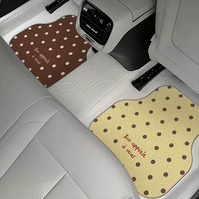 Avtomobil döşəmə paspasları, mat, polka dot car floor mat
